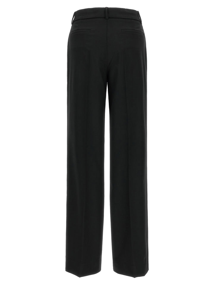 P.A.R.O.S.H. Black Virgin Wool Flared Pants