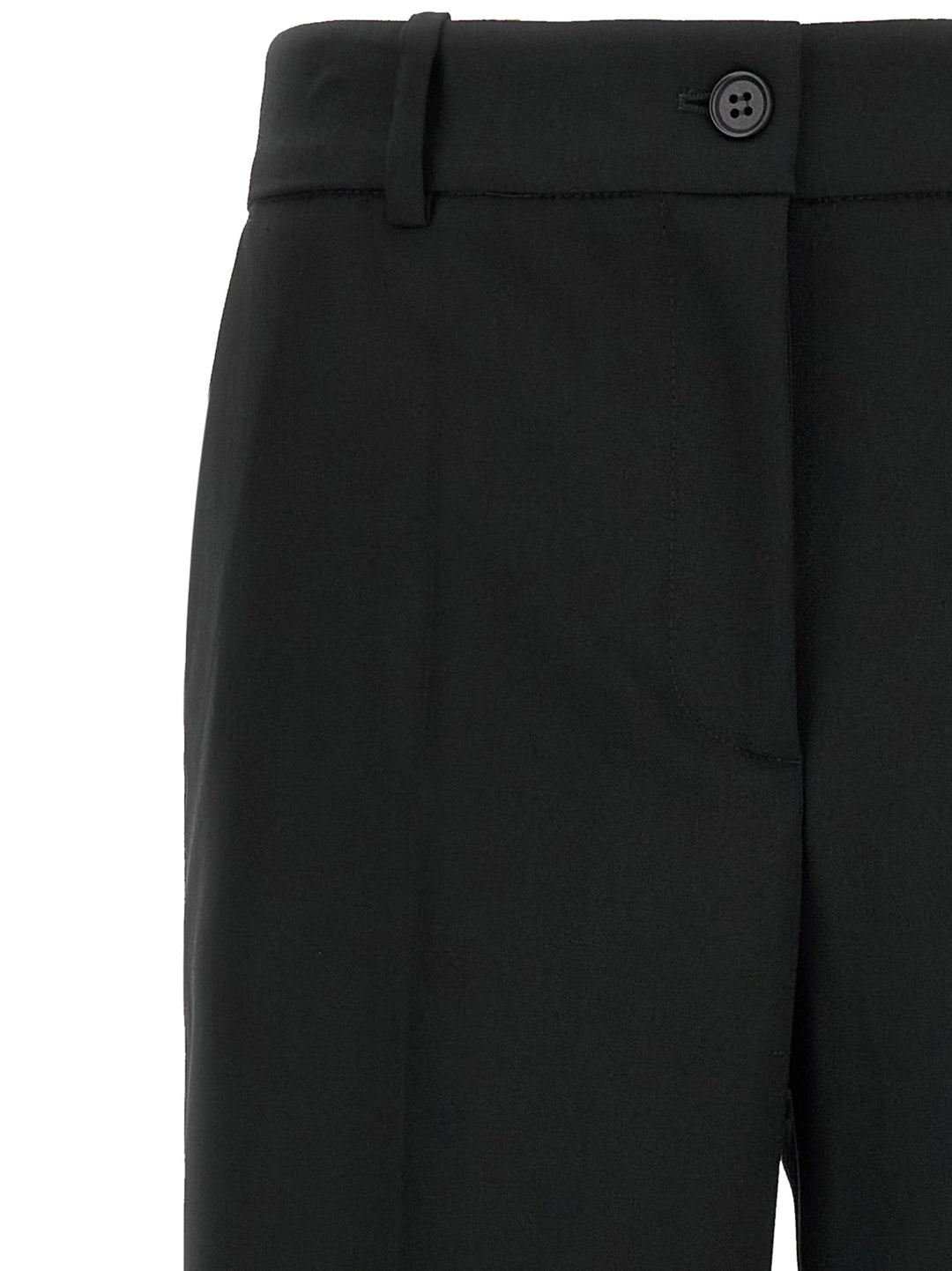 P.A.R.O.S.H. Black Virgin Wool Flared Pants