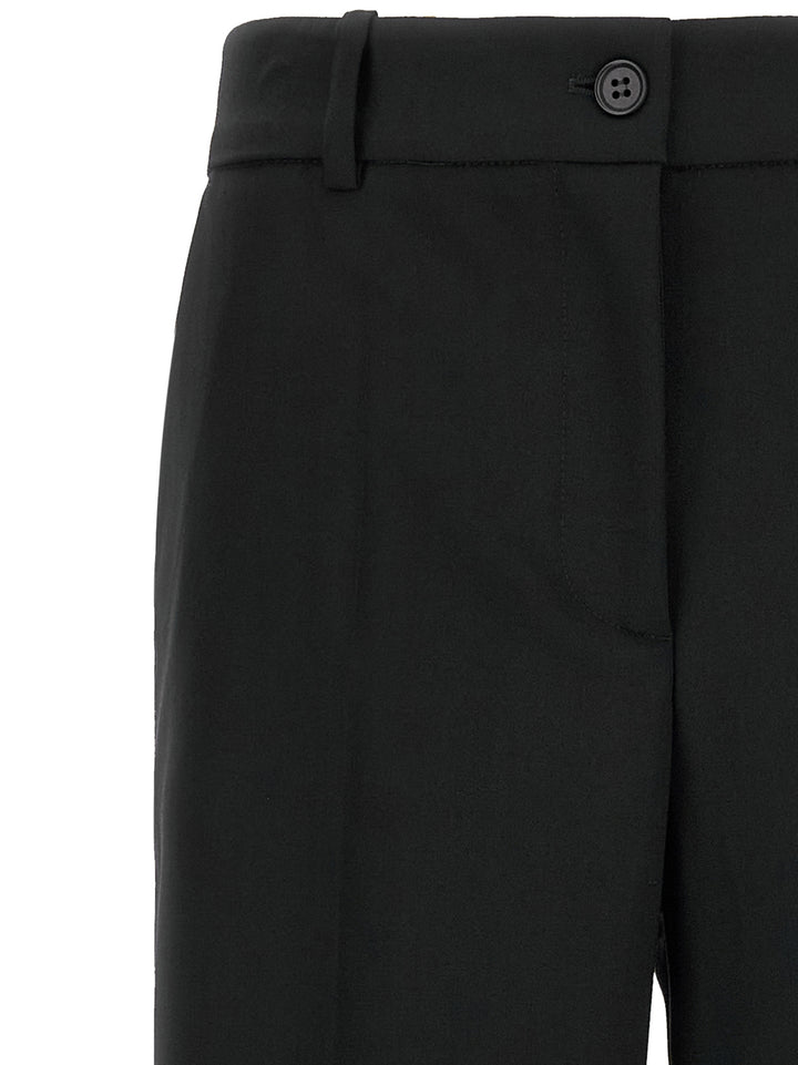 P.A.R.O.S.H. Black Virgin Wool Flared Pants