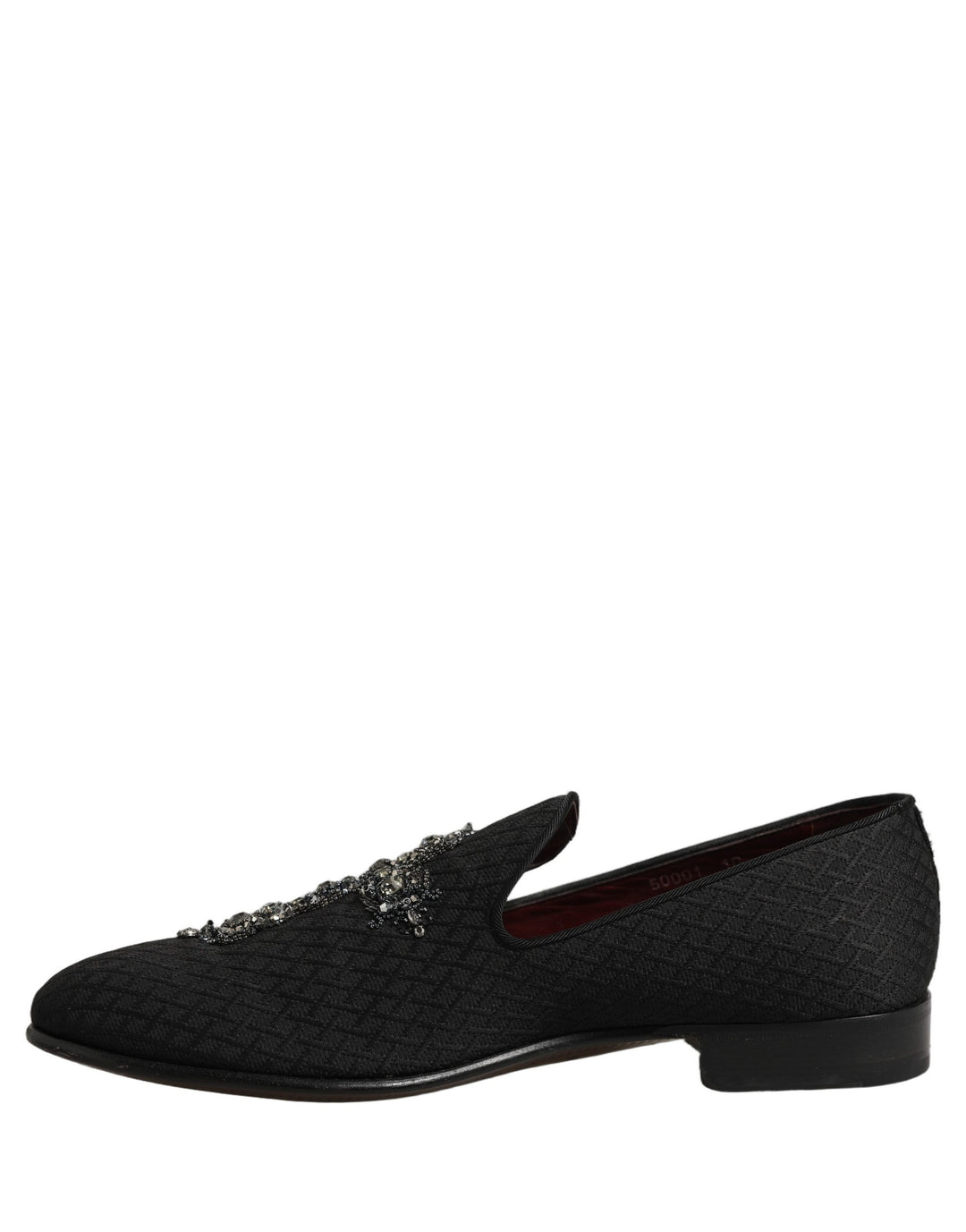 Dolce &amp; Gabbana Black Suede Cross Slip On Men Loafers Shoes
