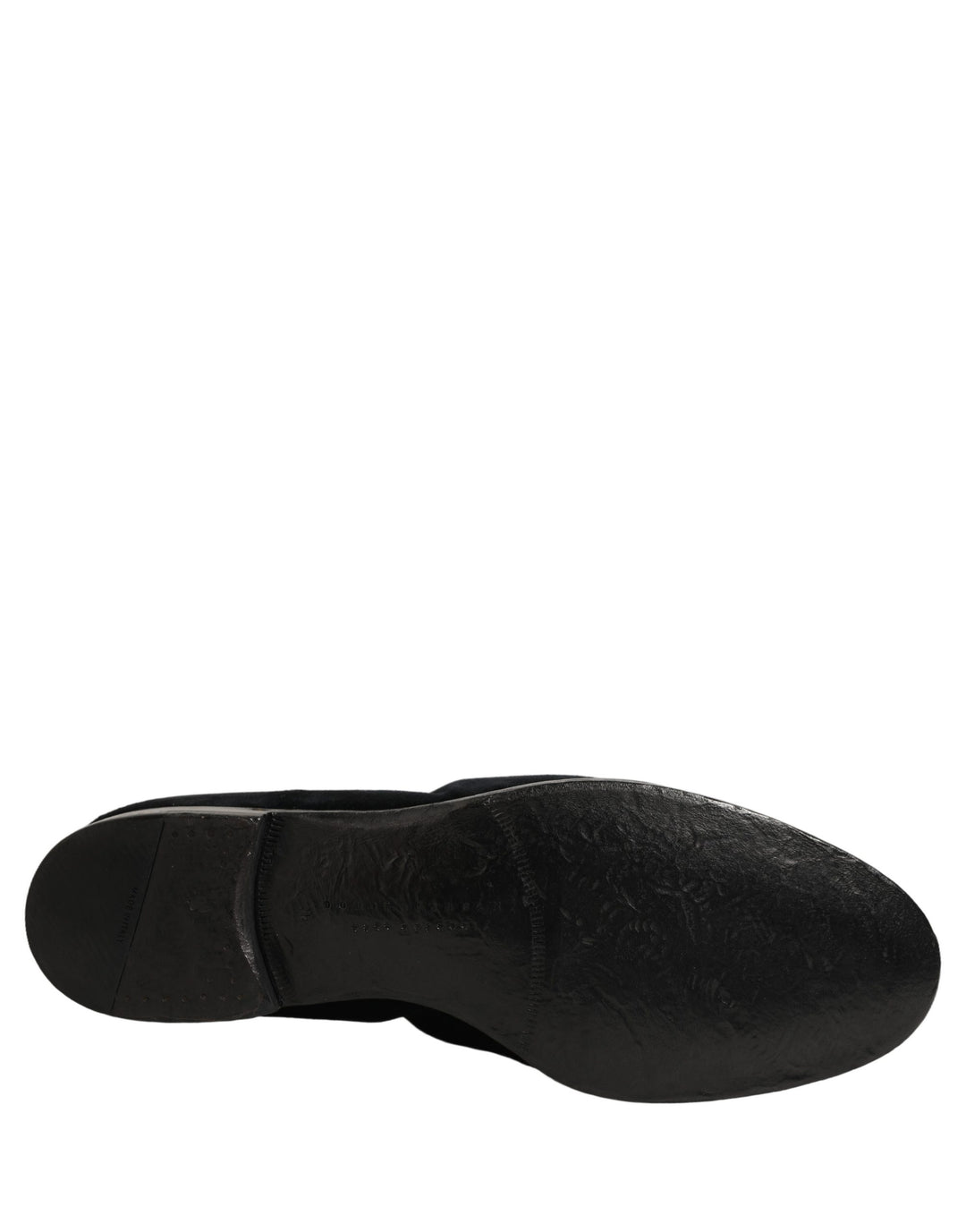 Dolce &amp; Gabbana Black Suede Slip On Slippers Loafers Shoes
