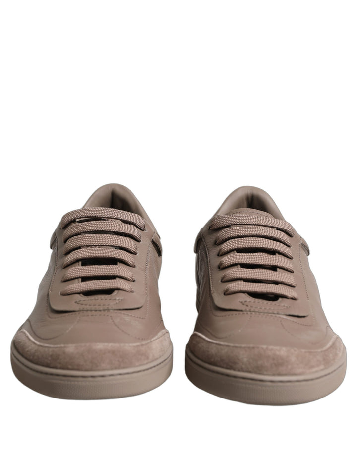 Dolce &amp; Gabbana Taupe Saint Tropez Low Top Sneakers Shoes