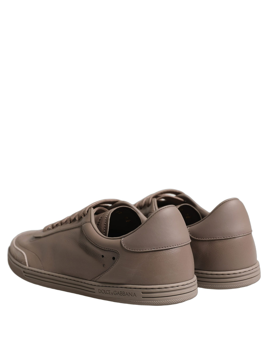 Dolce &amp; Gabbana Taupe Saint Tropez Low Top Sneakers Shoes