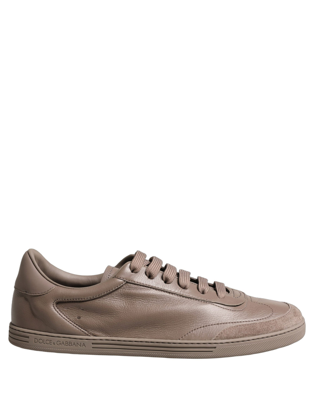 Dolce &amp; Gabbana Taupe Saint Tropez Low Top Sneakers Shoes
