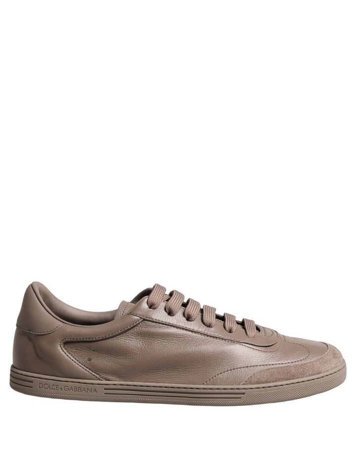 Dolce &amp; Gabbana Taupe Saint Tropez Low Top Sneakers Shoes