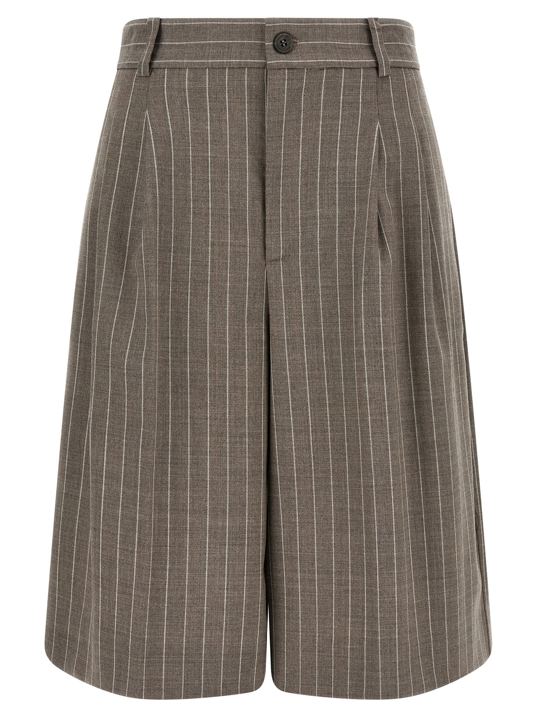 P.A.R.O.S.H. Brown Virgin Wool Bermuda Shorts
