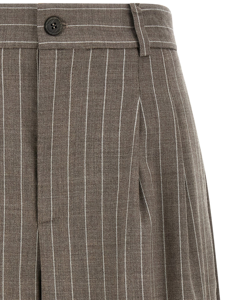 P.A.R.O.S.H. Brown Virgin Wool Bermuda Shorts