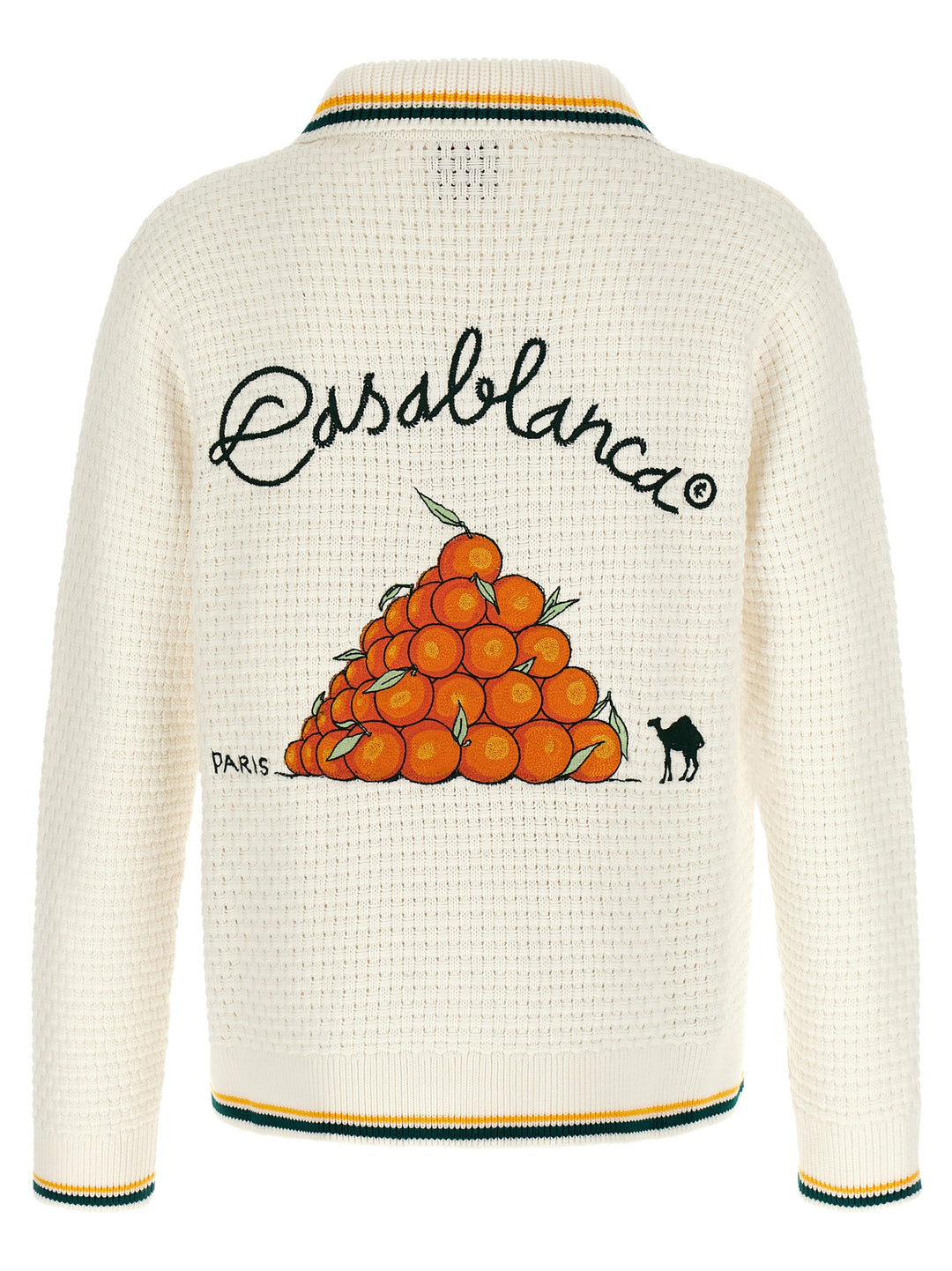 Casablanca White Cotton Cardigan