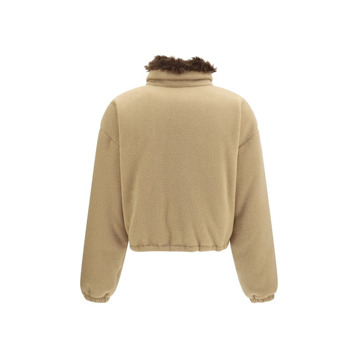 Miu Miu Beige Goose Down Full-Length Jacket