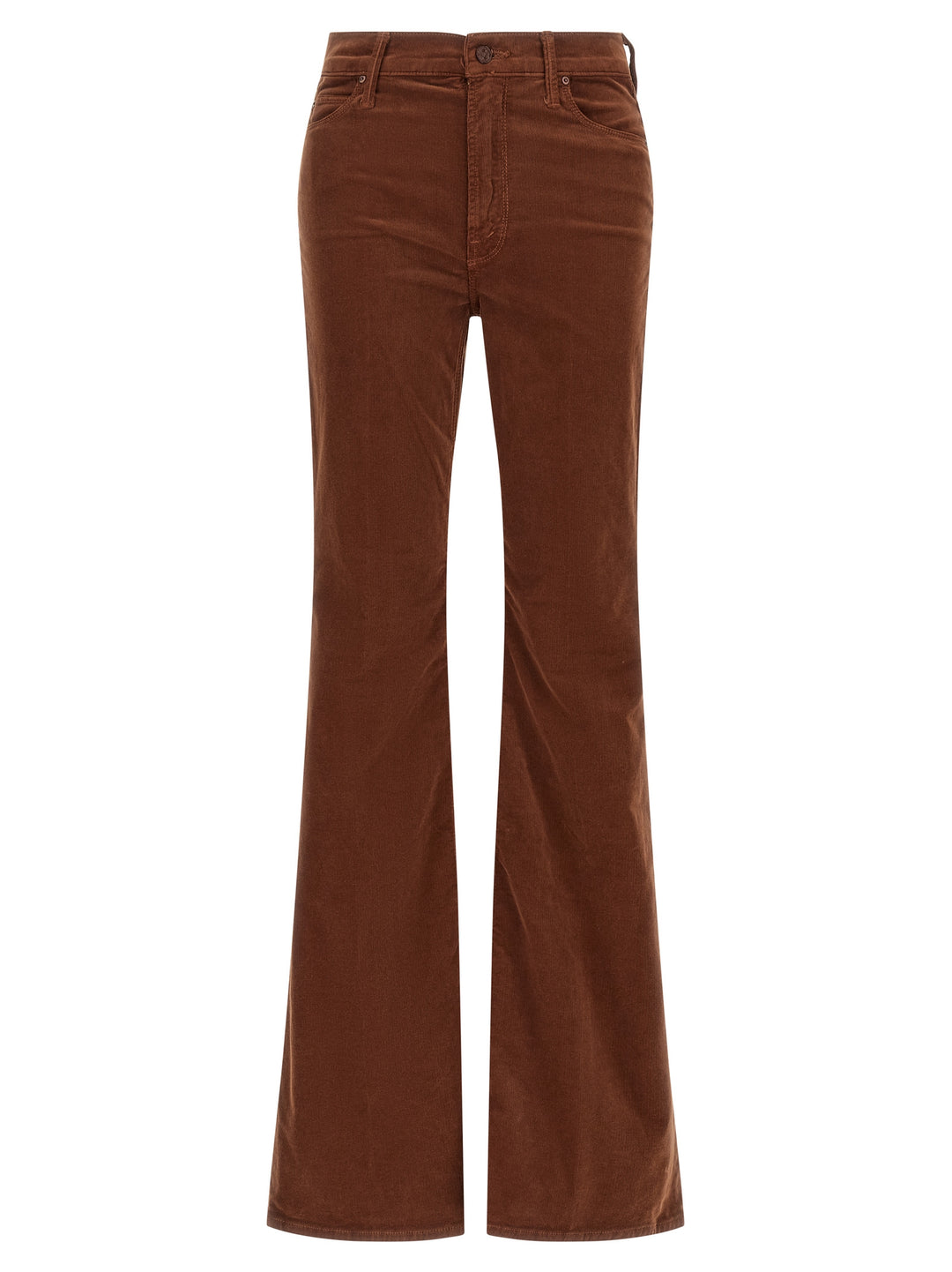 Mother Denim Brown Cotton Flared Pants