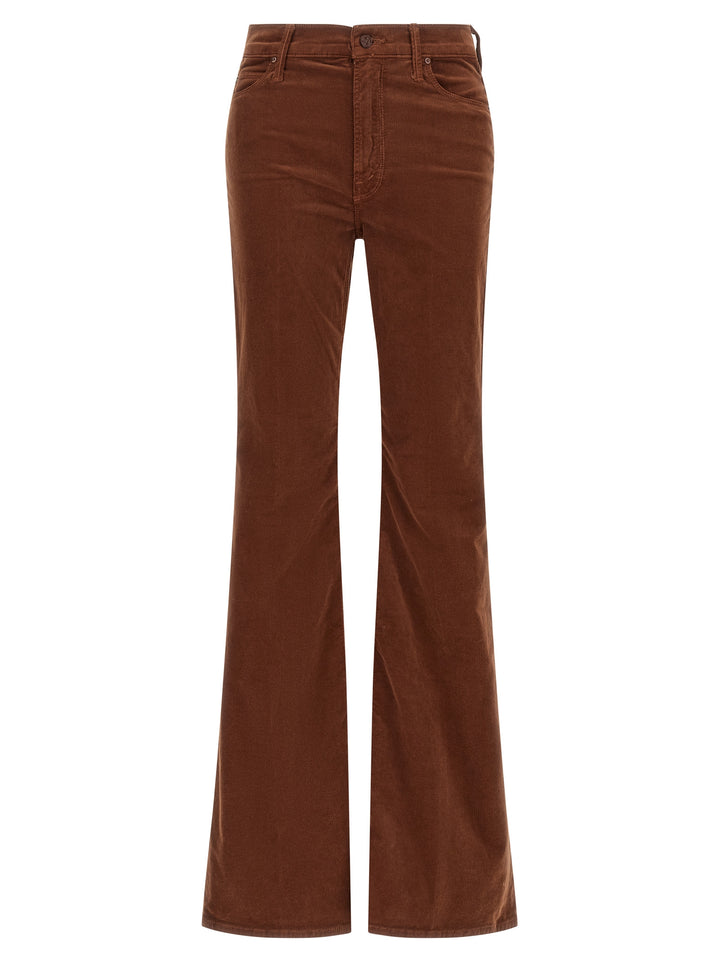 Mother Denim Brown Cotton Flared Pants