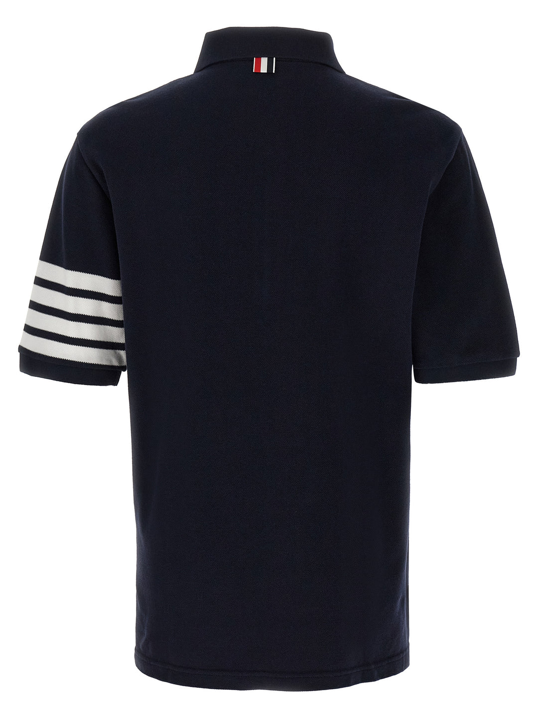 Thom Browne Blue Cotton Polo Shirt
