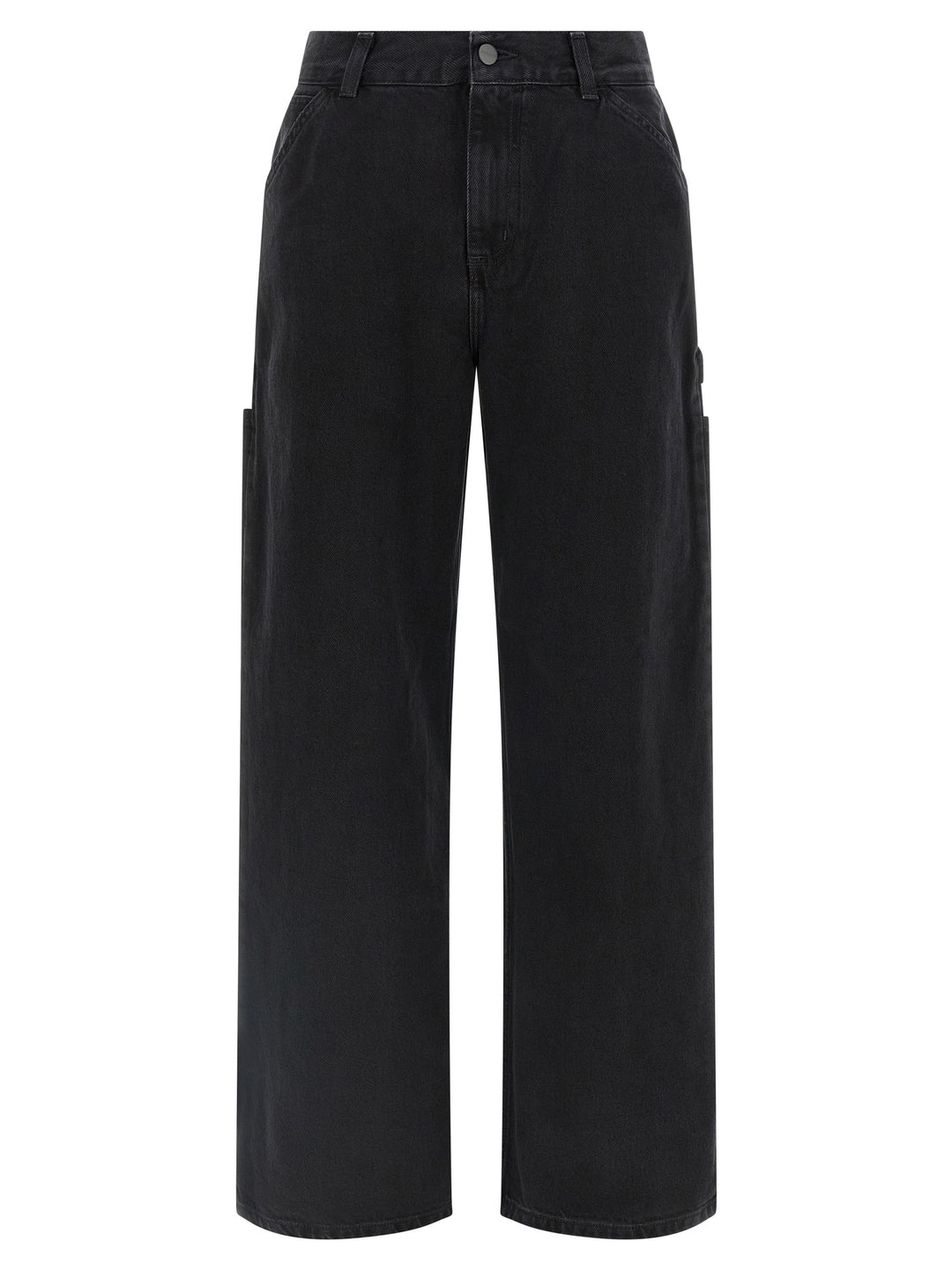 Carhartt Wip Black Cotton High-Waisted Jean