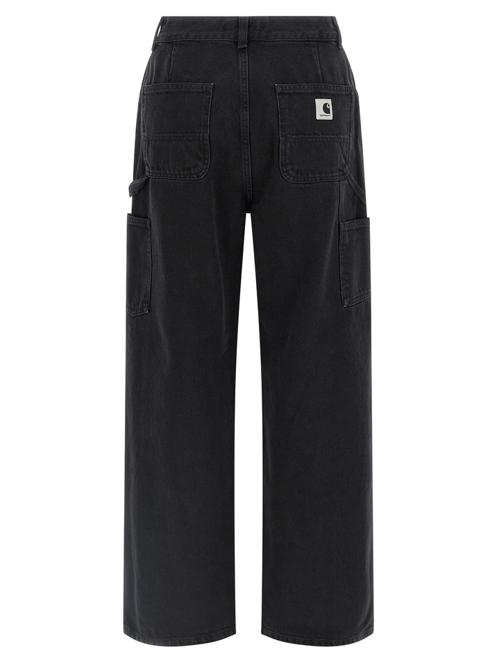 Carhartt Wip Black Cotton High-Waisted Jean