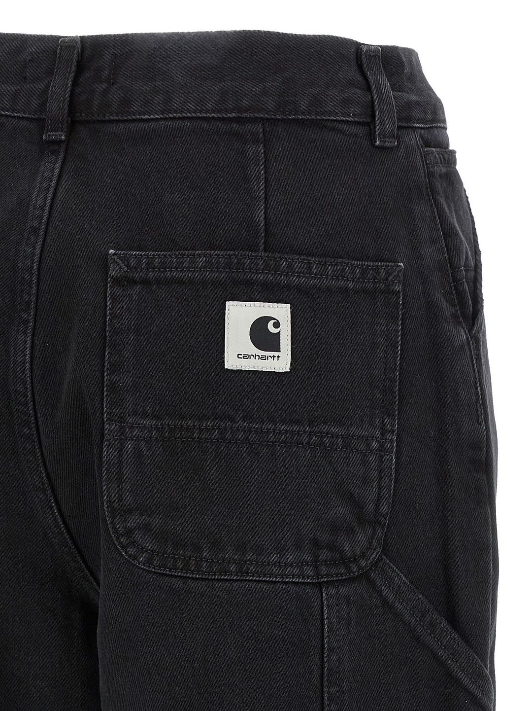 Carhartt Wip Black Cotton High-Waisted Jean