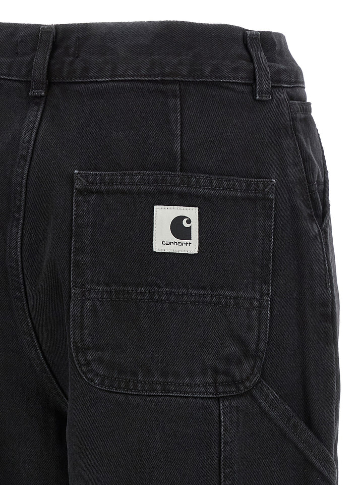 Carhartt Wip Black Cotton High-Waisted Jean