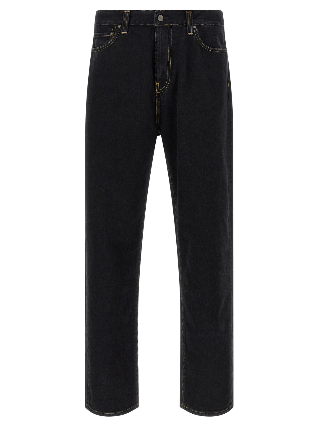 Carhartt Wip Black Cotton Tapered Jeans