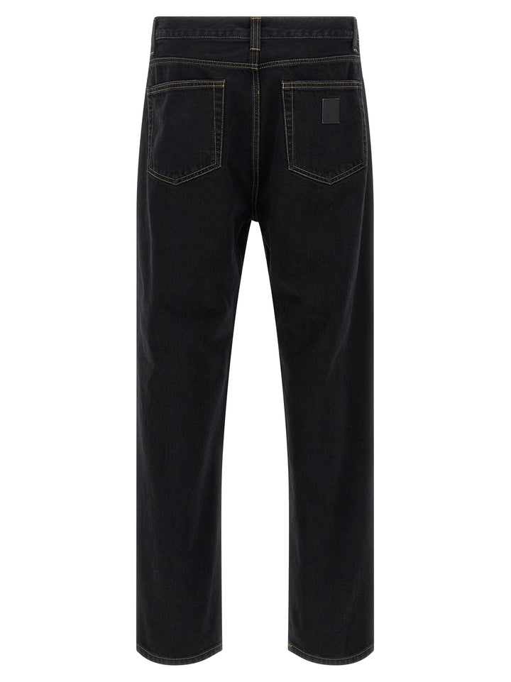 Carhartt Wip Black Cotton Tapered Jeans