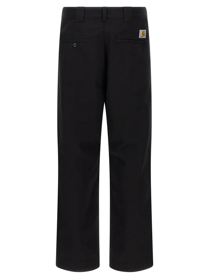 Carhartt Wip Black Polyester Casual Pants