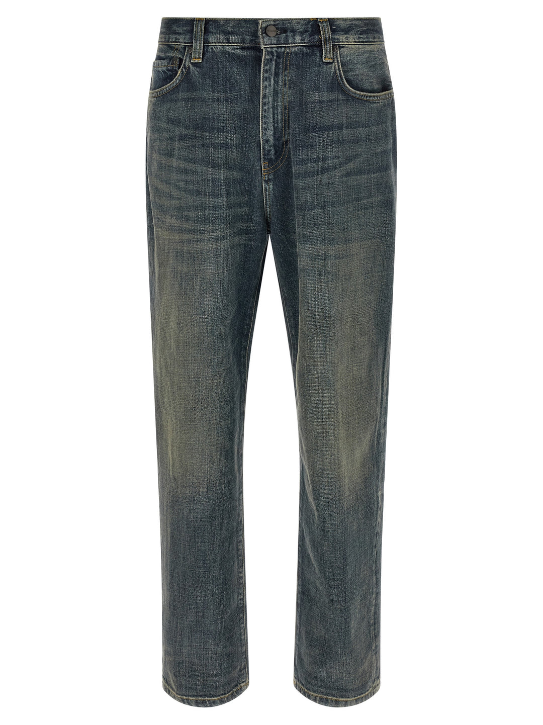 Carhartt Wip Gray Cotton Straight-Leg Jeans