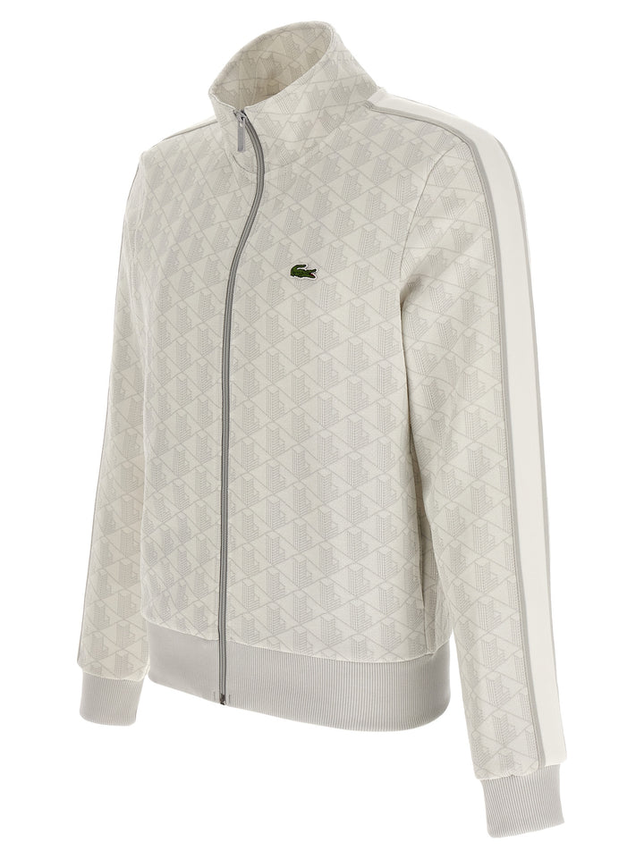 Lacoste Gray Polyester Sweatshirt