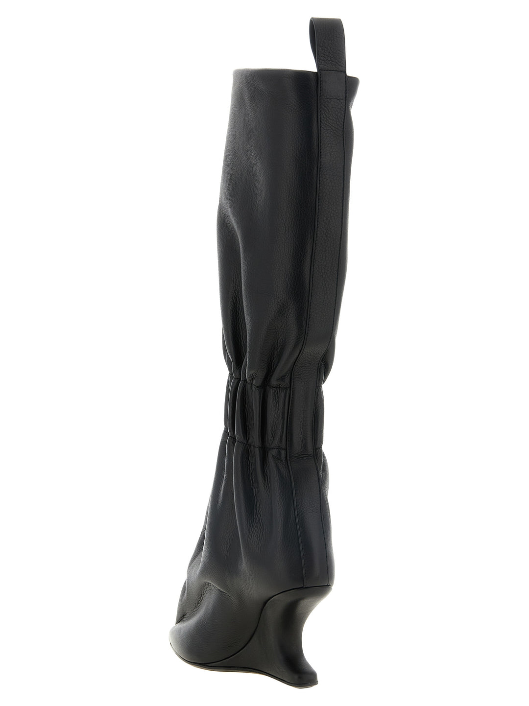 Rick Owens Black Calfskin Over The Knee