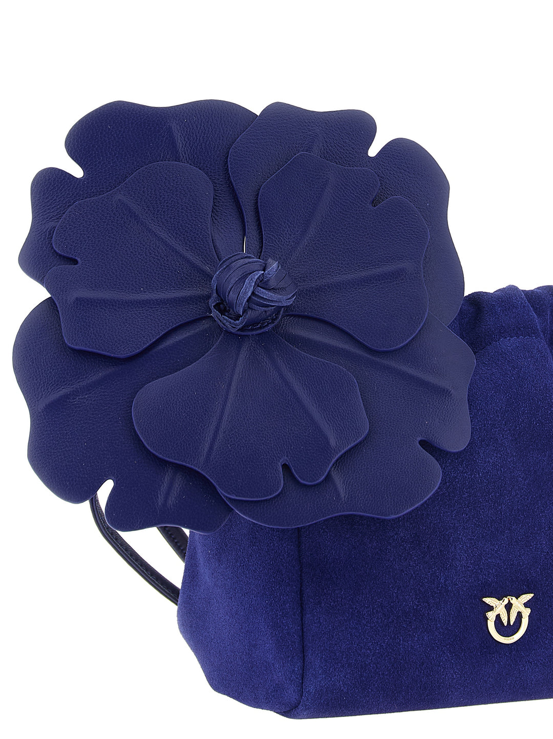 PINKO Blue Lambskin Clutch Bag