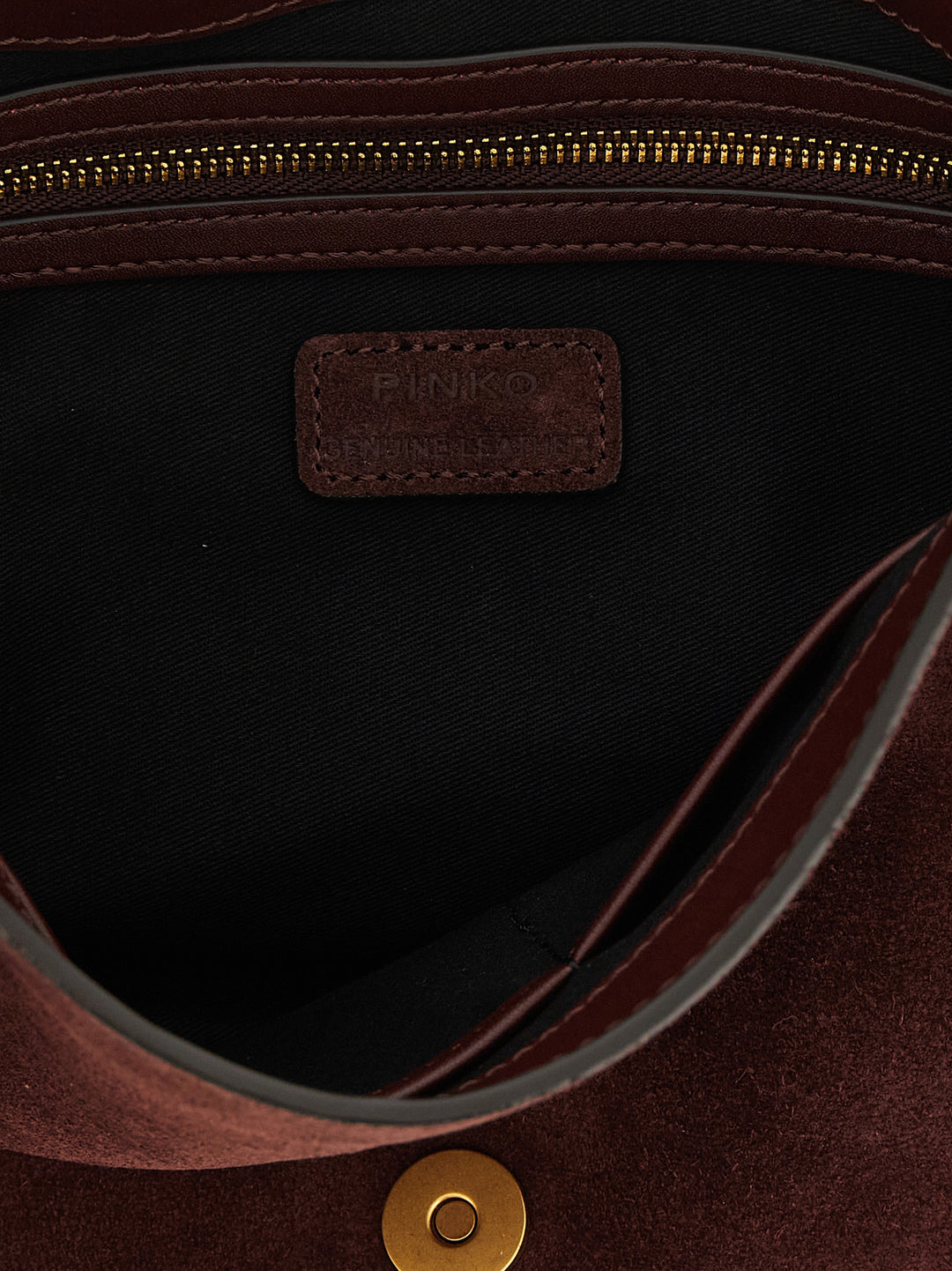 PINKO Bordeaux Calfskin Crossbody Bag