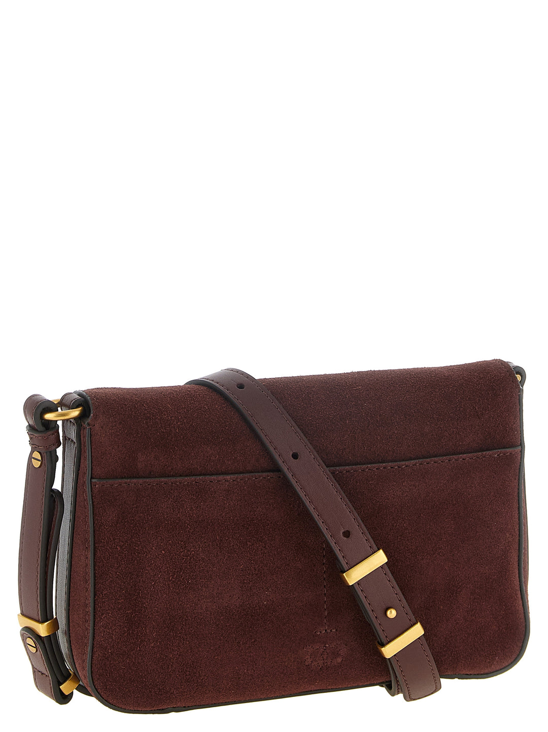 PINKO Bordeaux Calfskin Crossbody Bag