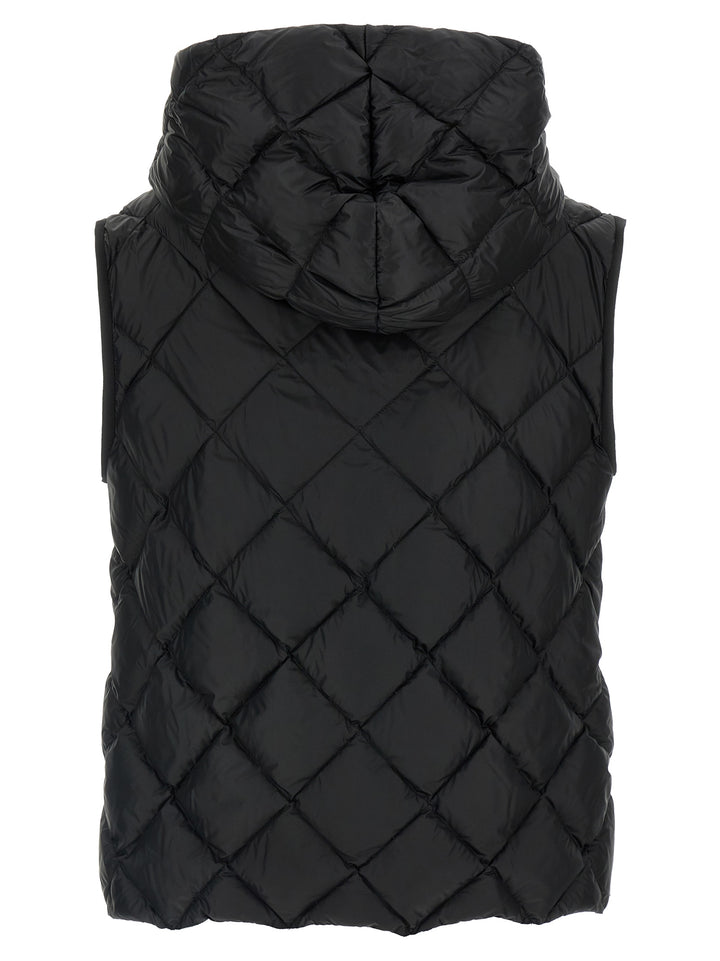 Max Mara Black Polyester Sleeveless Jacket