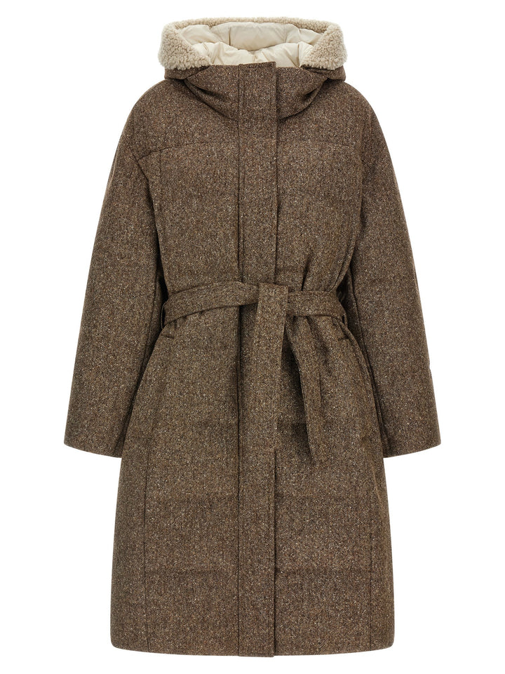 Brunello Cucinelli Brown Virgin Wool Coat