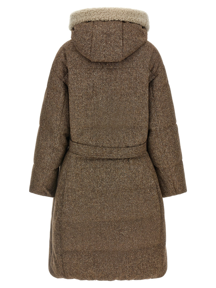 Brunello Cucinelli Brown Virgin Wool Coat