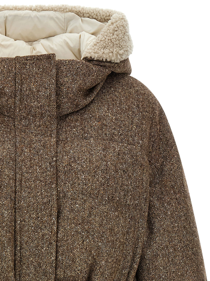 Brunello Cucinelli Brown Virgin Wool Coat