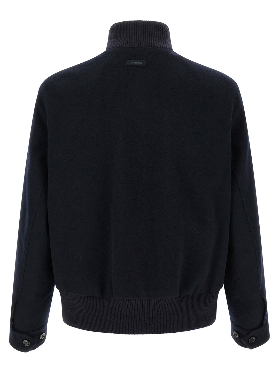 Lardini Blue Virgin Wool Full-Length Jacket