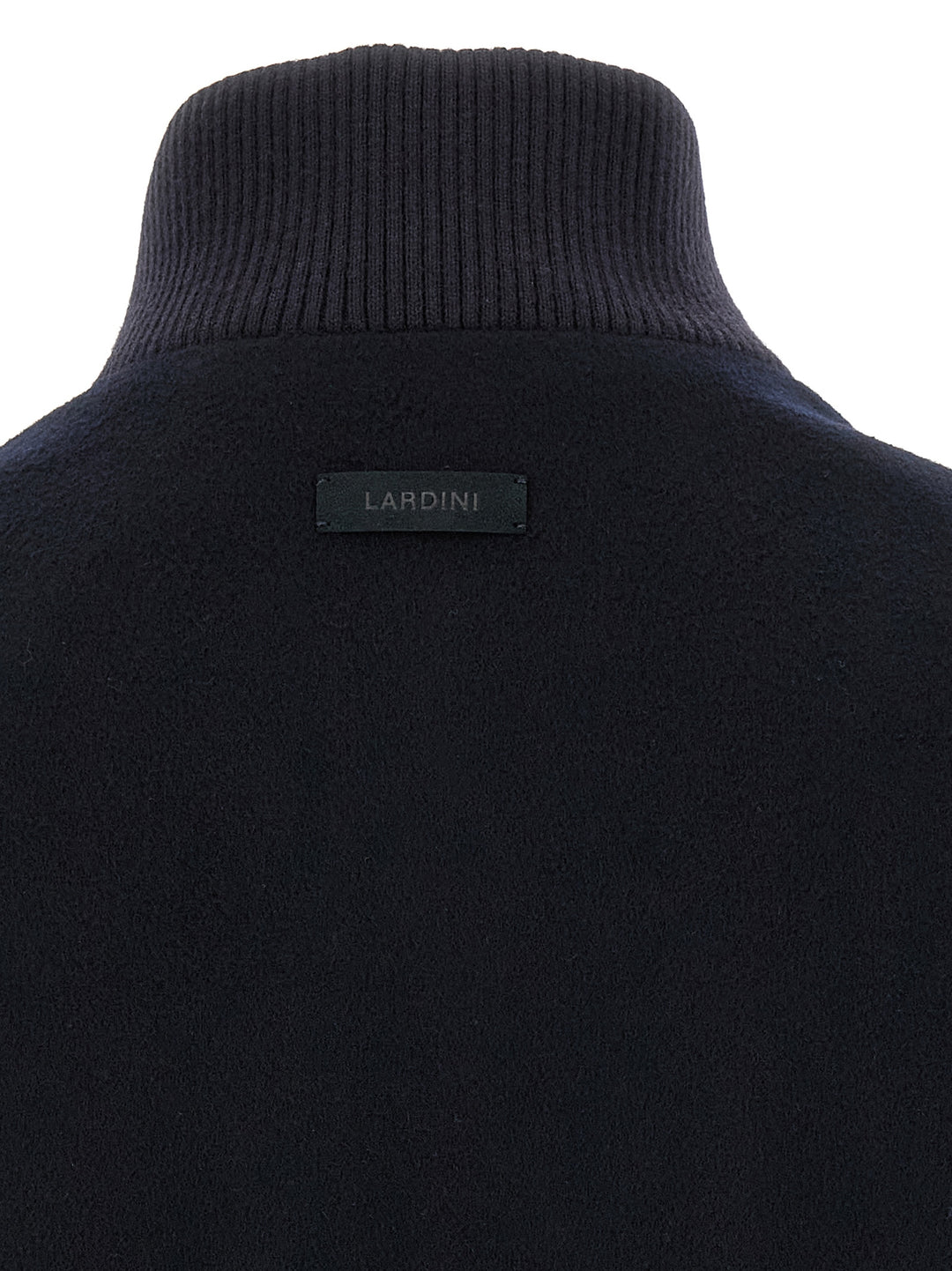 Lardini Blue Virgin Wool Full-Length Jacket