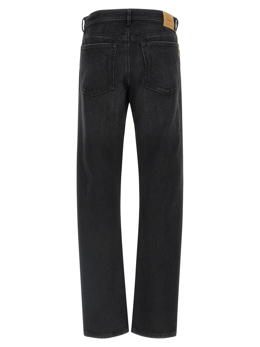 Fendi Black Cotton Jeans Denim