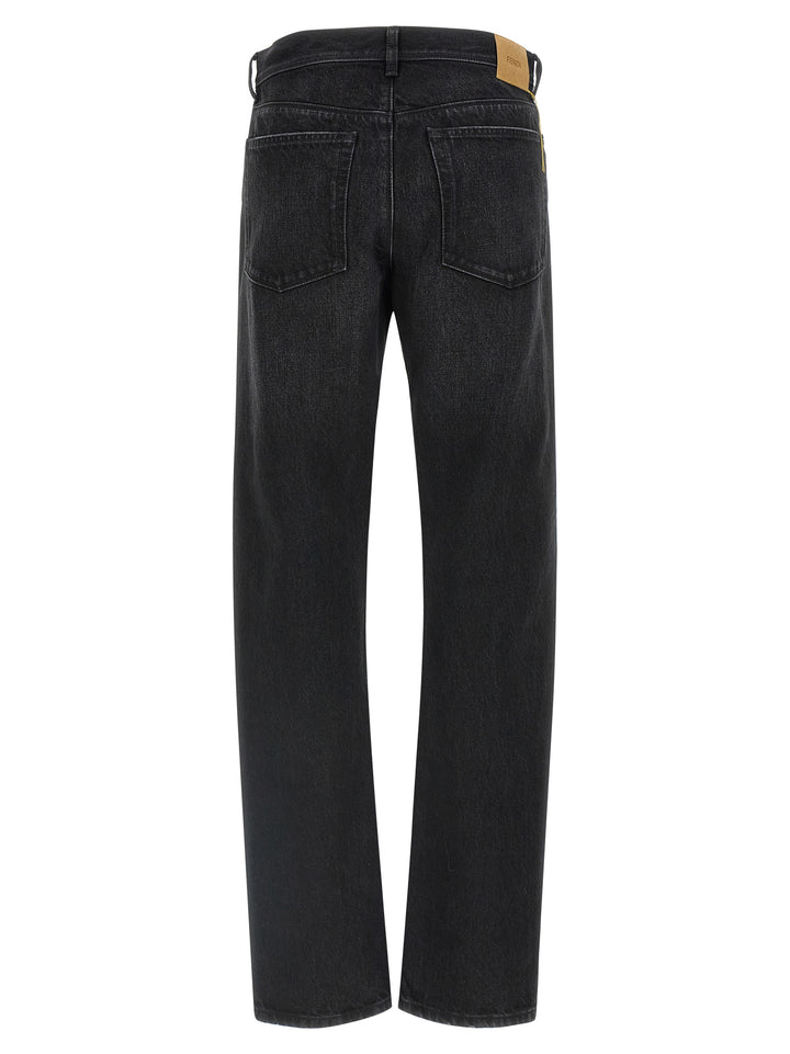 Fendi Black Cotton Jeans Denim