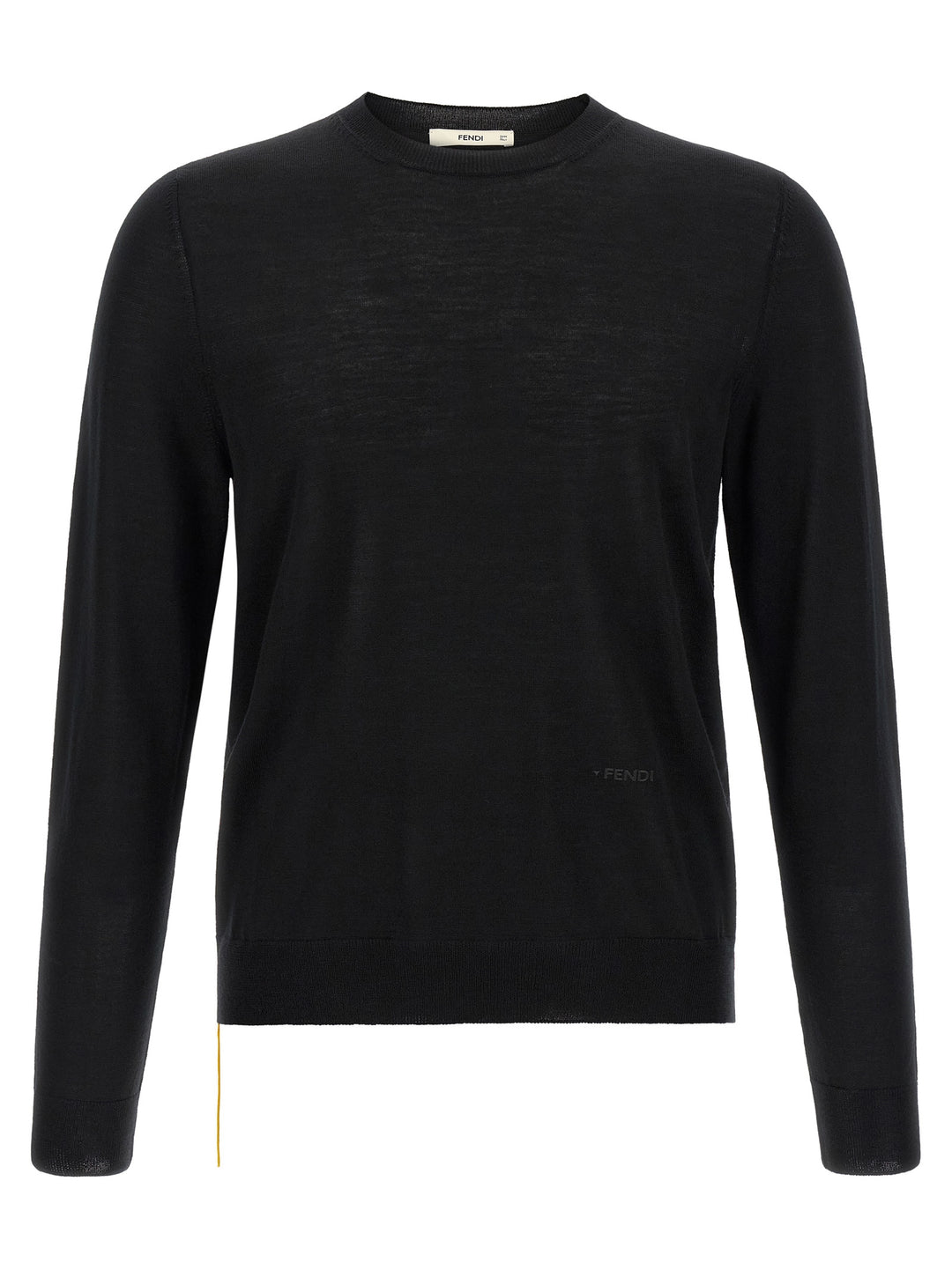 Fendi Black Virgin Wool Cardigan