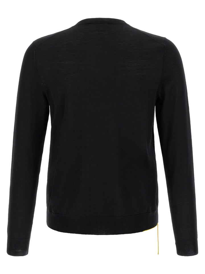 Fendi Black Virgin Wool Cardigan