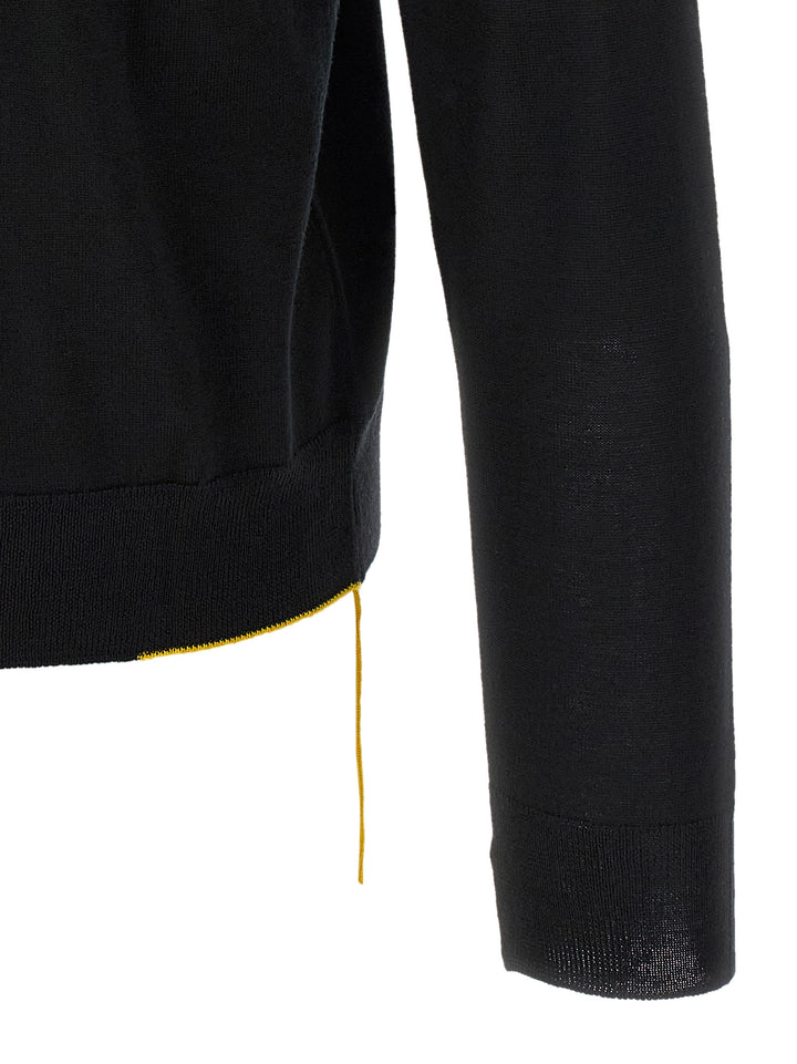 Fendi Black Virgin Wool Cardigan