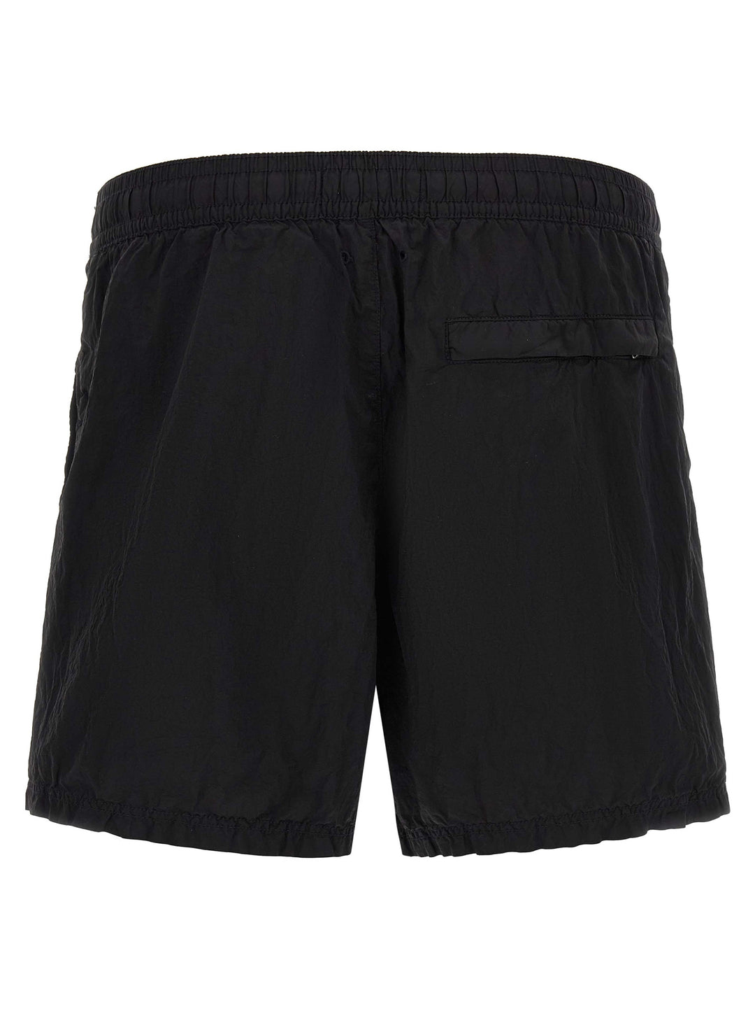 Stone Island Black Polyamide Cargo Shorts