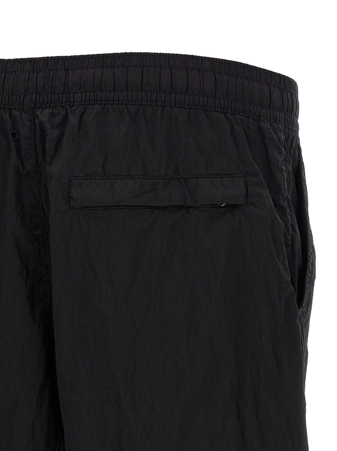 Stone Island Black Polyamide Cargo Shorts