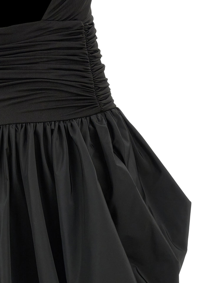 The Andamane Black Polyester Long Dress