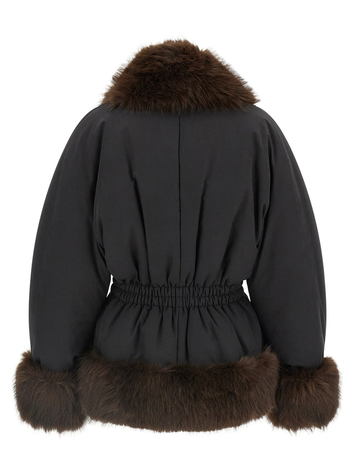 The Andamane Black Polyester Full-Length Jacket