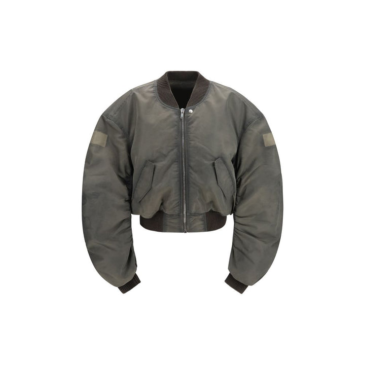 Rick Owens Gray Nylon Bomber