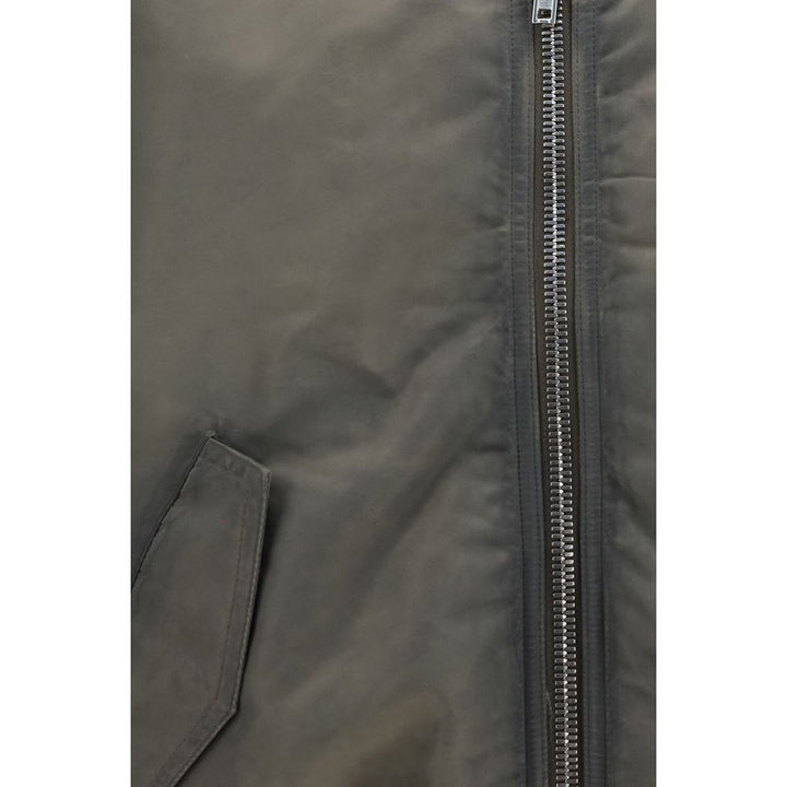 Rick Owens Gray Nylon Bomber