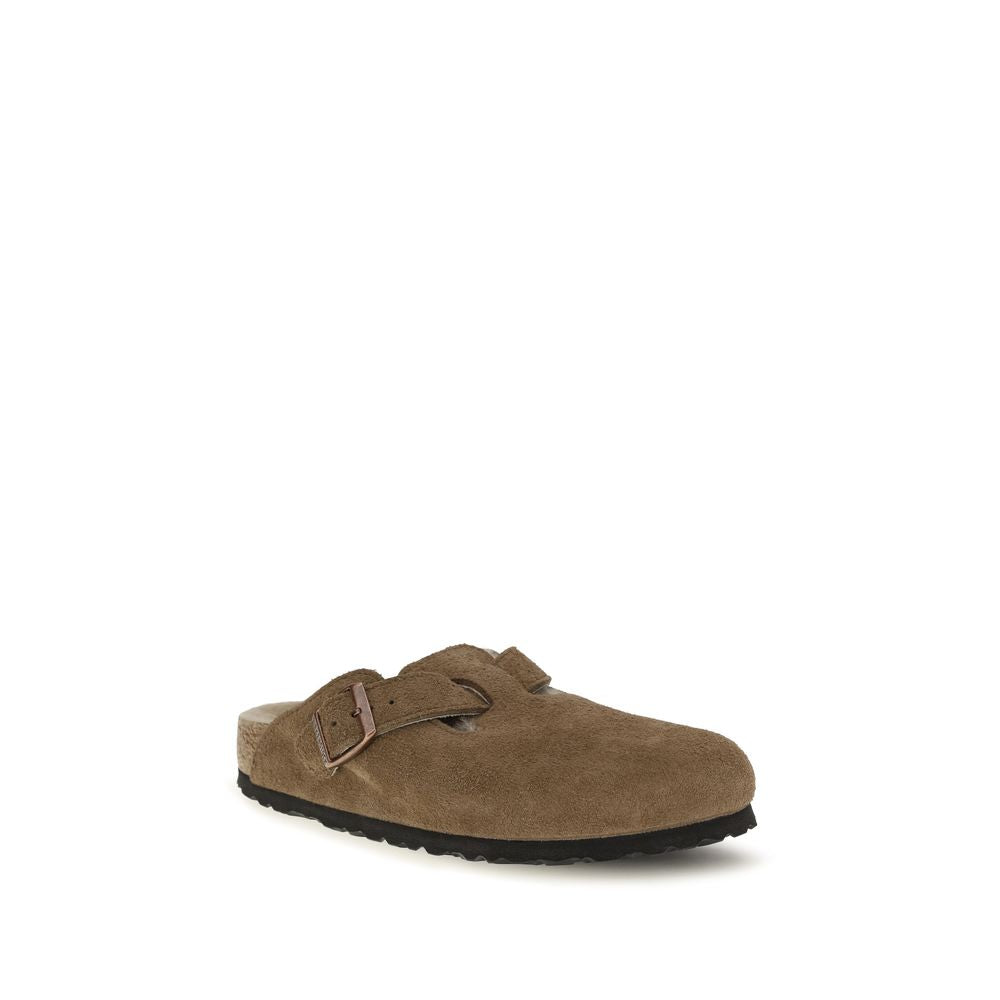 BIRKENSTOCK 1774 Brown Suede Leather Mules