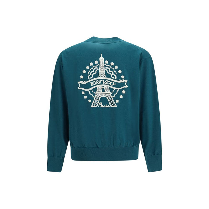 Kenzo Bicolor Wool Oves Aries Cardigan