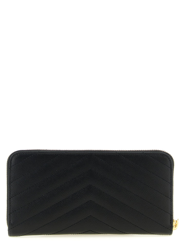 Saint Laurent Black Calfskin Cardholder