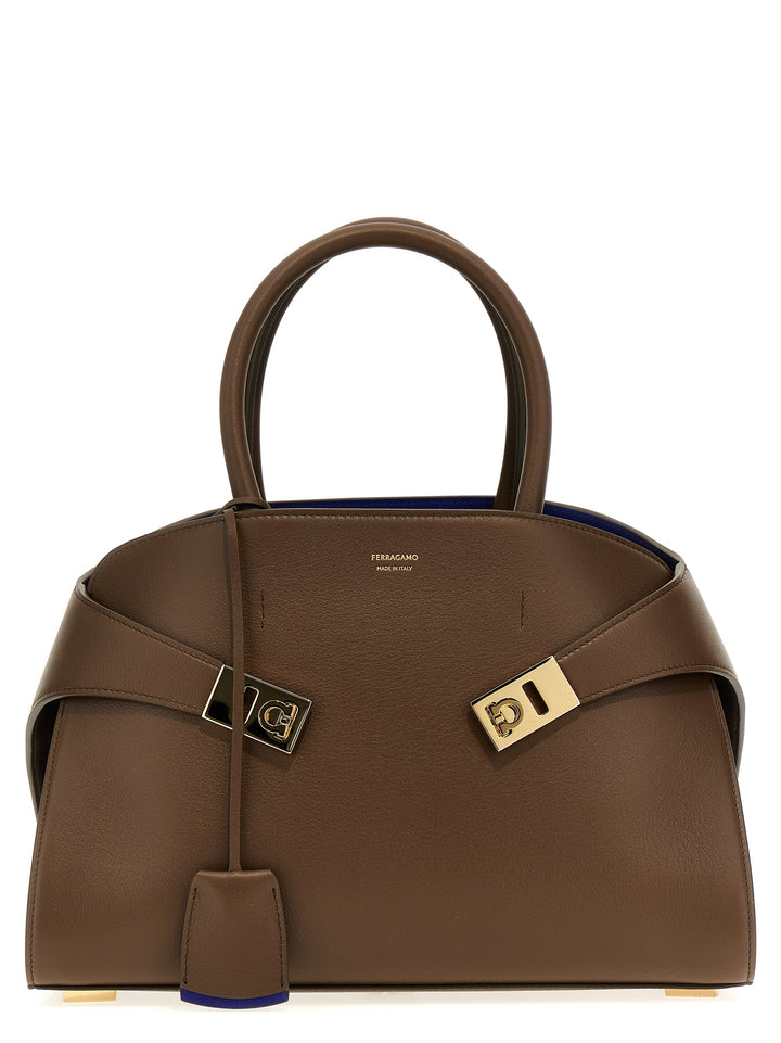 Ferragamo Brown Calfskin Handbag